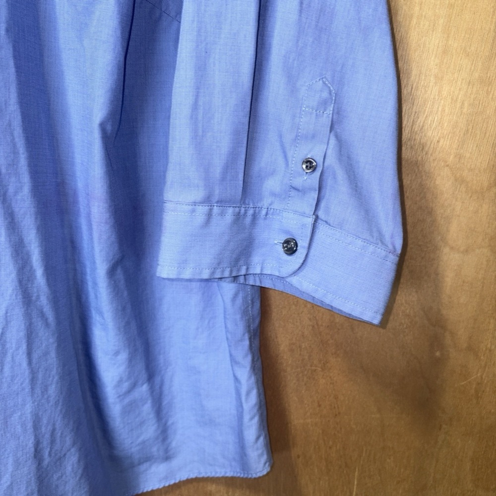 Set Of 2 Lands End Women's‎ No Iron Button Up 3/4 Sleeve Tops 18 W - Picture 5 of 16